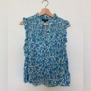 J. Crew Sleeveless Floral Blouse size small